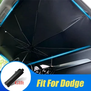 For Dodge Accessory Large Car Windshield Umbrella Sun Shade UV Block Visor Cover