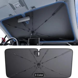 Universal Foldable Car Sun Shade Umbrella – Anti-UV Heat Shield for Sedans & SUV