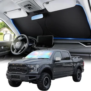 Car Sun Shade Reflective UV Block Window Cover Umbrella for Vehicles SUVs Trucks